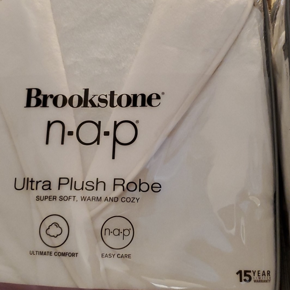 Cozy comfort in this Brookstone NAP Robe.